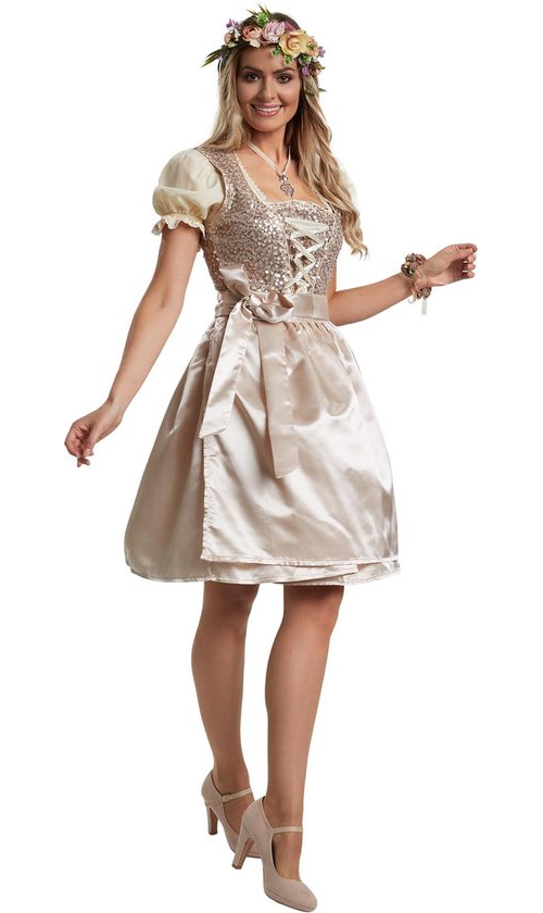 Dressforfun Mini-Dirndl Burgau modèle 2 L - déguisement costume halloween déguisements carnaval déguisements carnaval déguisements carnaval - 304682