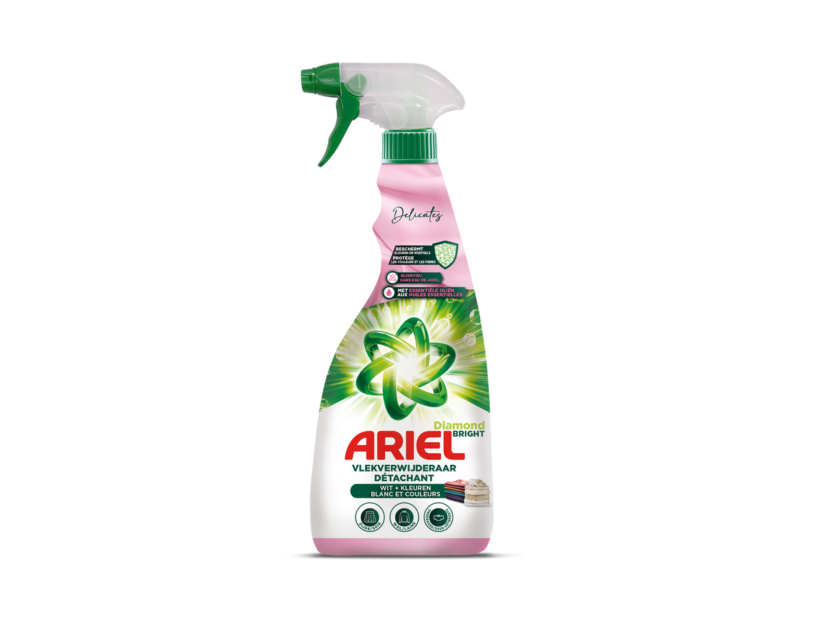 Spray détachant Ariel Delicate & Wool – 8 x 750 ml – Pour la laine, la soie et les vêtements colorés
