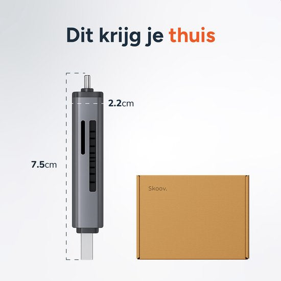 Lecteur de cartes SD - Apple - Connecteur USB-C et USB - Lecteur Micro SD - Lecteur de cartes - Skoov
