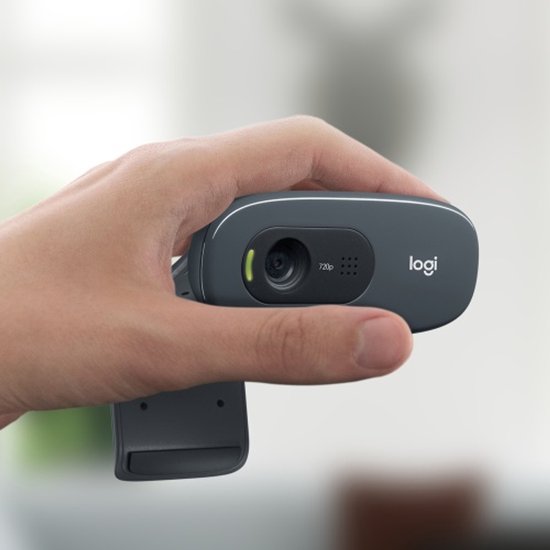 Logitech C270 - Webcam HD 720p - 3 Mpx - Gris