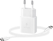 Adaptateur USB-C Samsung avec câble - 15 W - 1 m - Blanc