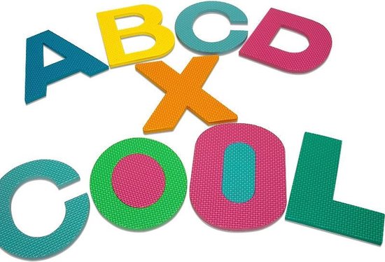 Tapis de Jeu - Merkloos - Puzzle en Mousse Alphabet et Chiffres 86 pièces 36 Dalles - 30x30cm - Bébé Enfant Bas âge