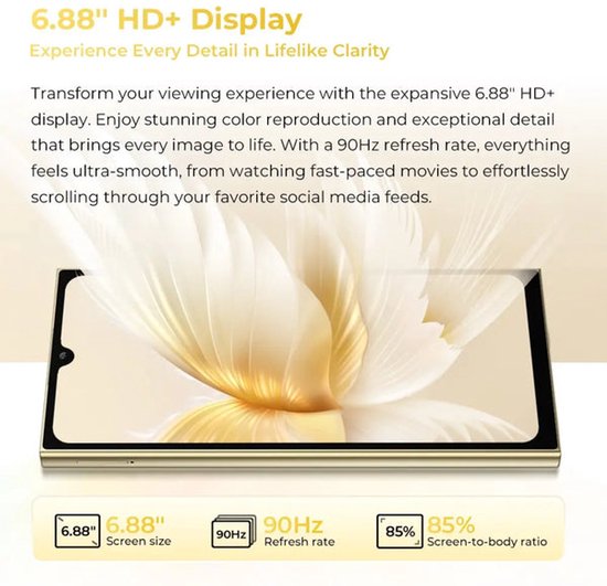 Oukitel C61 Pro 17,5 cm (6,88") Hybride double SIM Android 15 8 Go 256 Go 5 150 mAh Bleu