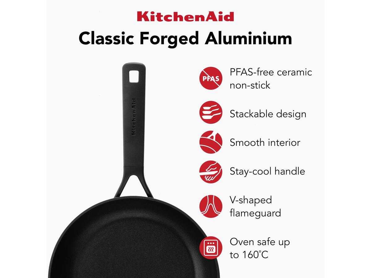 Poêle à frire KitchenAid Classic Forged - Anodisée dure - diamètre 24 cm