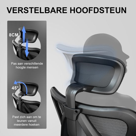 Sihoo M18 PRO : chaise de bureau ergonomique - soutien lombaire réglable - tissu maillé respirant - noir