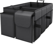 Boîte de rangement pour coffre de voiture - Organisateur - Accessoires - Pour la voiture - Organisateur voiture - Sac - Siège arrière - Noir - Luft