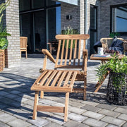Chaise longue House Nordic Arrecife en teck, réglable