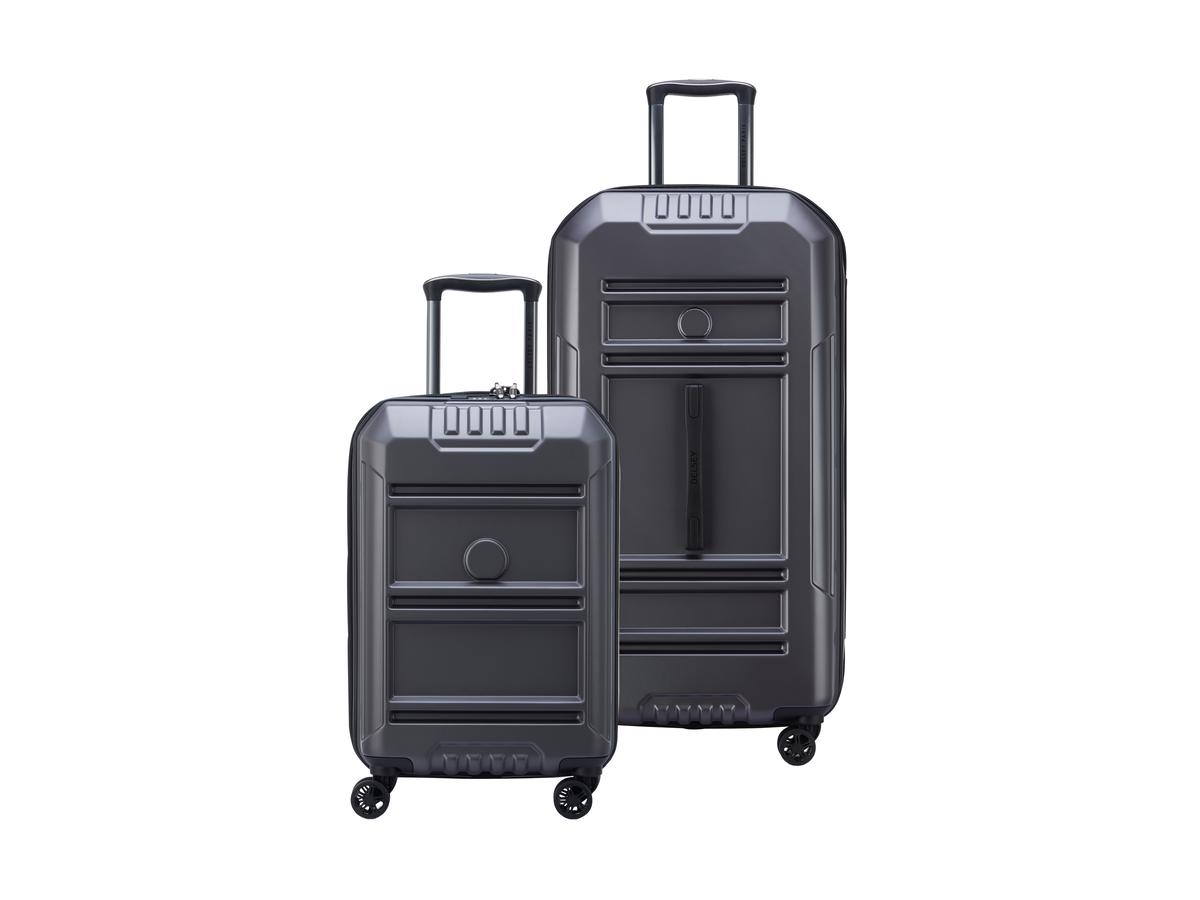 Ensemble de valises à roulettes Delsey Rempart - 2 pièces - 55 cm et 80 cm - Anthracite