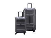 Ensemble de valises à roulettes Delsey Rempart - 2 pièces - 55 cm et 80 cm - Anthracite