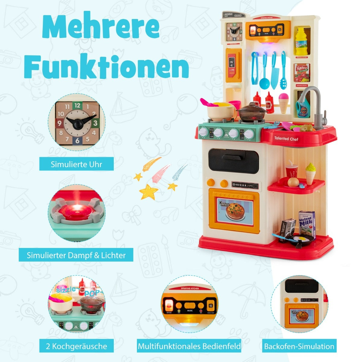 Coast 65 TLG. Cuisine légère pour enfants avec pompe à eau
