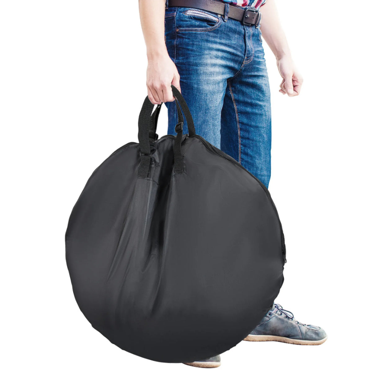 Yaheetech : brasero pliable 54 x 38,5 cm avec sac de transport – Noir – Métal