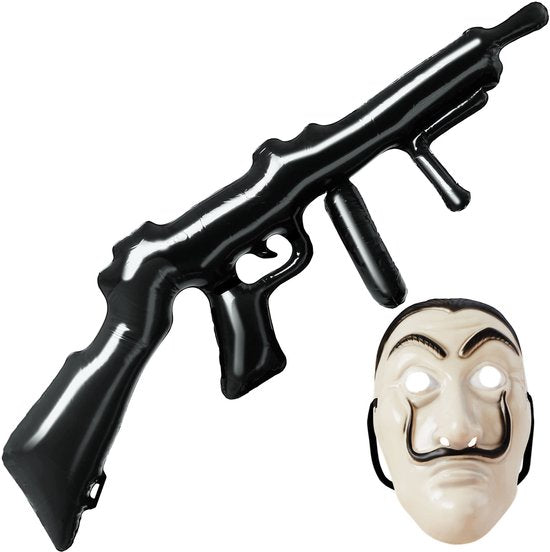 Dressforfun La Casa de Papel - Money Heist - unisex costume masqué de braqueurs de banque - M - Costume carnaval - Halloween - Dress up - Party wear - Carnaval wear - Party - Party wear