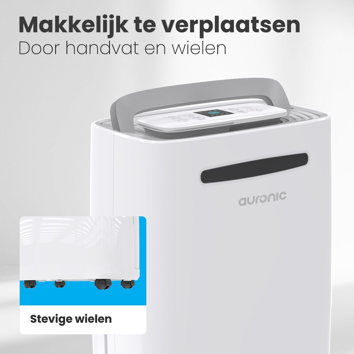 Déshumidificateur - Auronic - Électrique 23W - Salle de bain, Chambre, Salon - 25L - Blanc