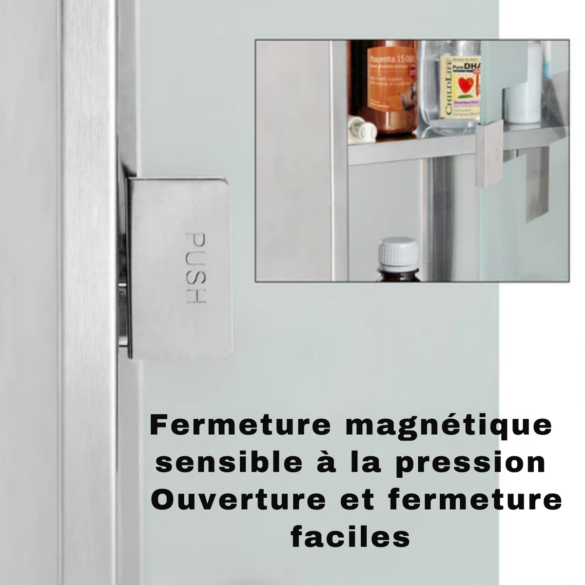 Armoire à pharmacie - DBA - Avec serrure - 48,5cm x 25cm x 12cm