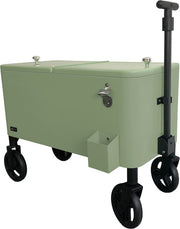 Chariot-glacière AXI Cooler Go vert - Chariot - Glacière à roulettes - Capacité de 76 L - Glacière avec robinet de vidange