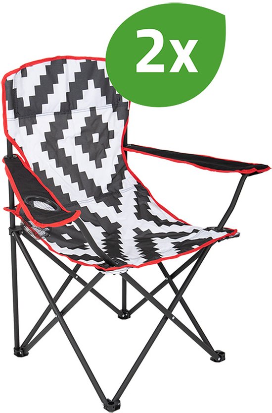 Bo-Camp - Urban Outdoor - Chaise pliante Madison - Lot de 2