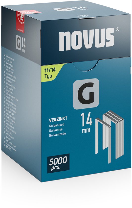 Novus Sans fil plat G 11/14 mm (5 000 pièces)