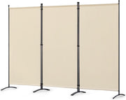 Angel Living Paravent - 3 panneaux - pliable - 243 x 180 cm - beige