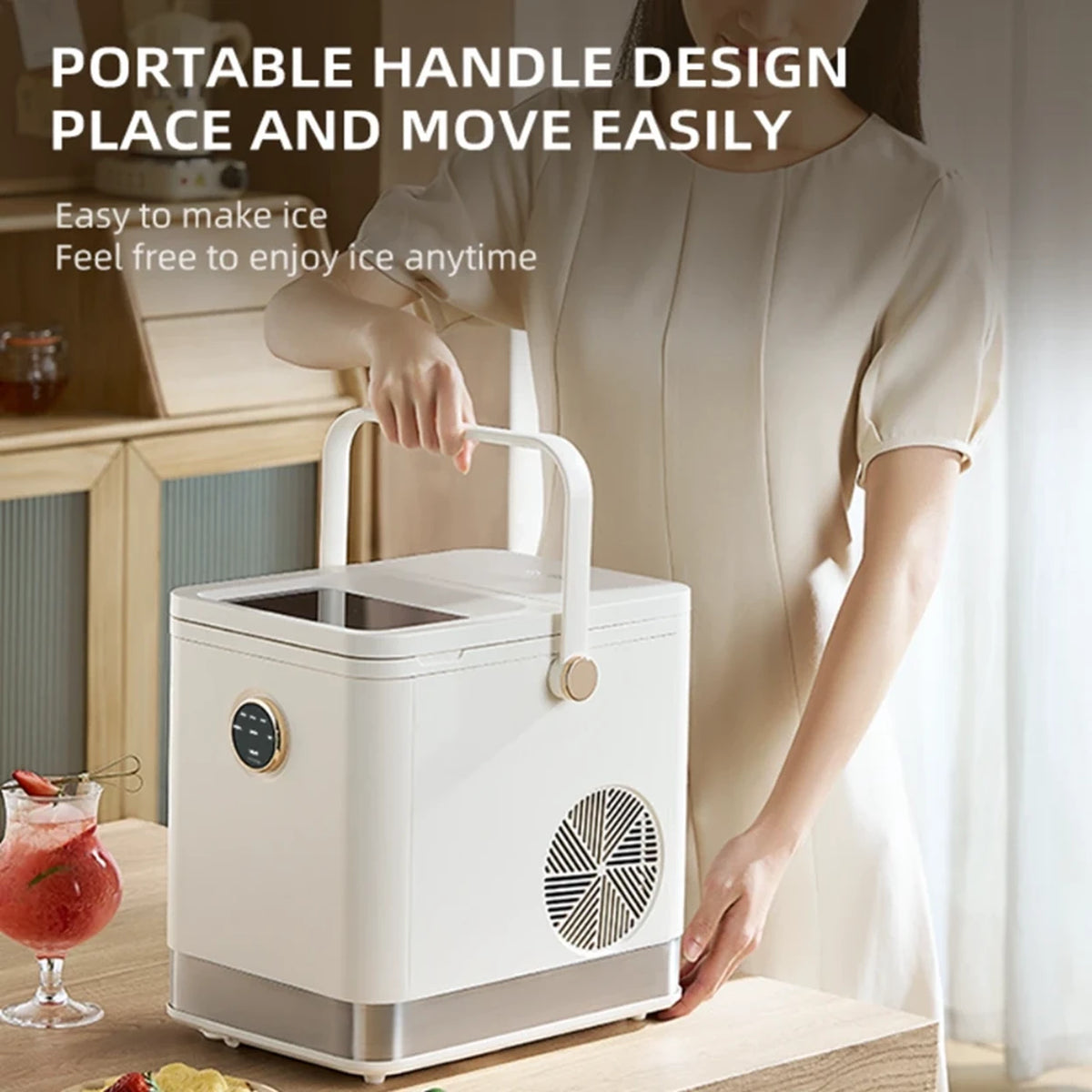Machine à glaçons KASJ Q1 : 15 kg par jour - 1,5 litre