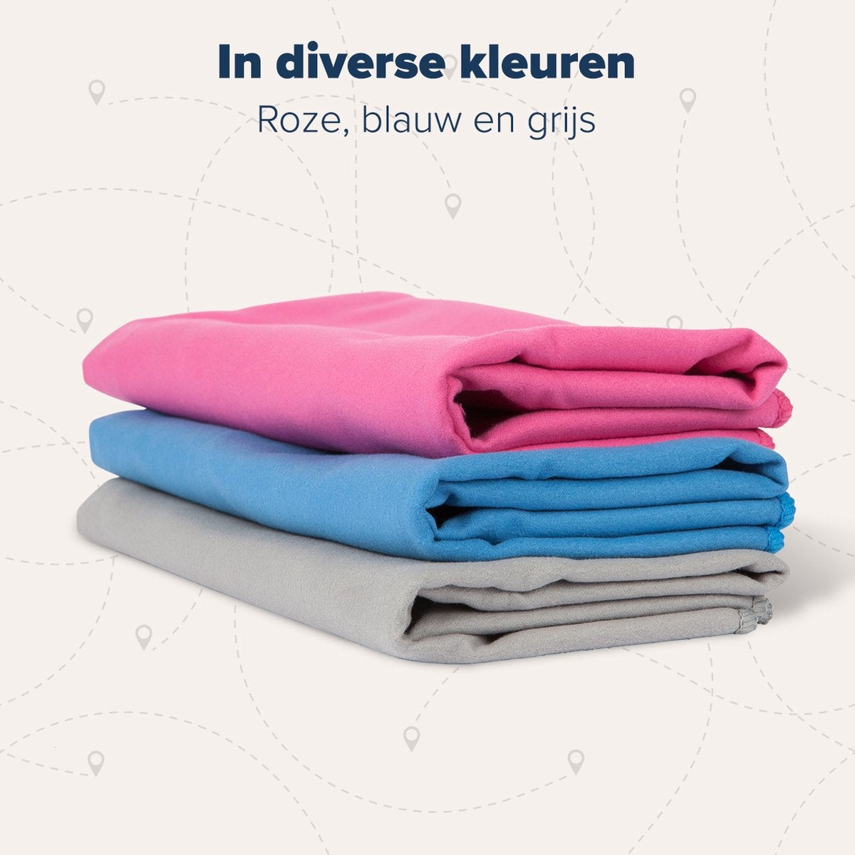 TRVLMORE Set de serviettes de voyage en microfibre - 2 pièces - Petit (40 x 80 cm) et Grand (76 x 150 cm) - Microfibre - Gris