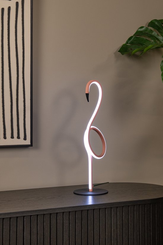 Lucide FLAMINGO - Lampe de table - LED à intensité variable - RGB - Rose
