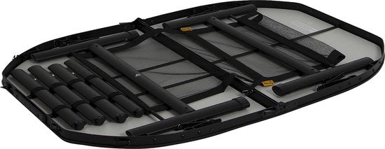Bo-Camp - Industrial - Table - Northgate - Ovale - Modèle « valise » - 120 x 80 cm