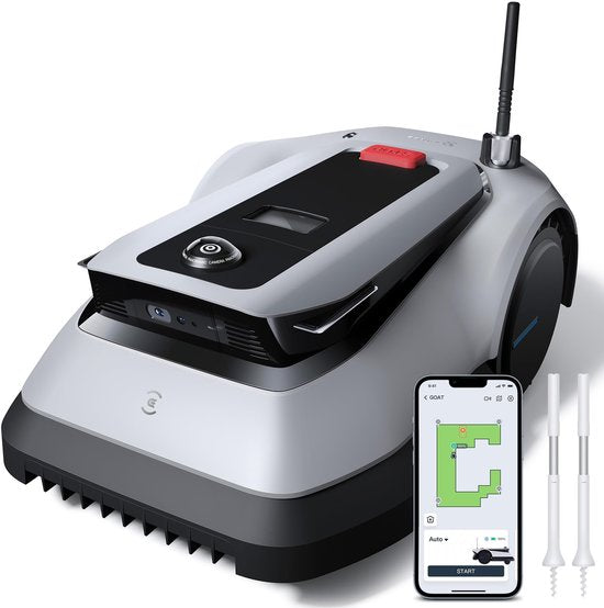 ECOVACS - GOAT Garage - Boîtier extérieur - Facile d'entretien - Résistant aux intempéries - Accessoires pour tondeuses robotisées
