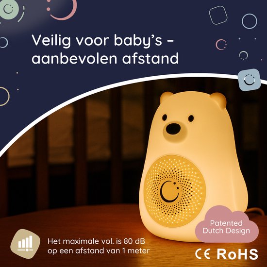 Numsy Bruno White Noise Machine Baby - Appareil à bruit blanc - 2026