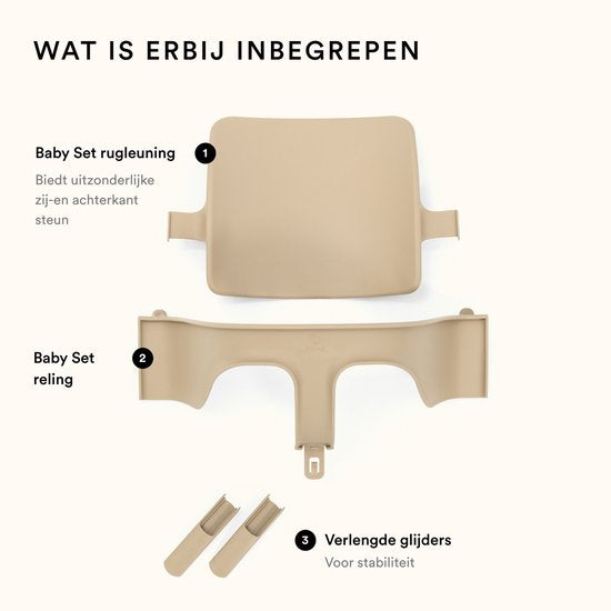 Kit bébé Tripp Trapp de Stokke, noir - transforme la chaise Tripp Trapp en chaise haute - Assise amovible pour les enfants de 6 à 36 mois - Compatible avec les modèles Tripp Trapp commercialisés après mai 2006