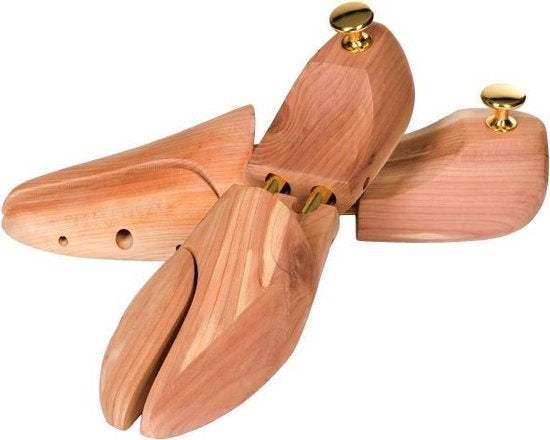 Tectake - Arbre à chaussures de luxe taille 44-45 en bois de cèdre - 402253