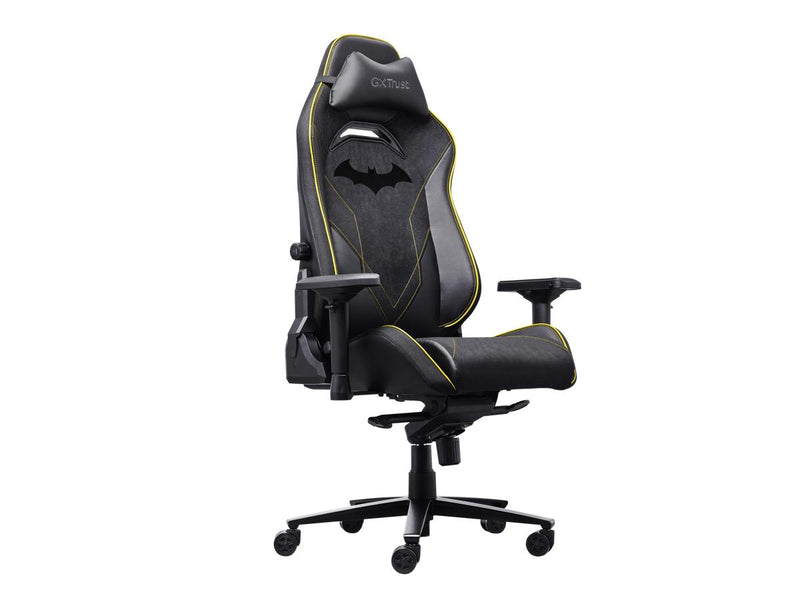 Fauteuil gaming Trust GXT 721BM Ruya Pro - Édition Batman - Design ergonomique - Noir/Jaune