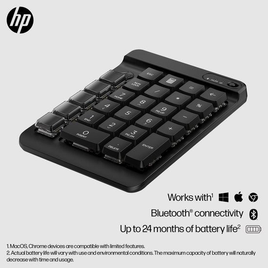 Clavier sans fil HP 435, espagnol, noir, QWERTY espagnol