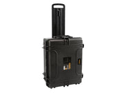 Perel Valise rigide, trolley, poignée télescopique, étanche (IP67), mousse cloutée, mousse à picots, 4 serrures, polypropylène, noir, 604 x 473 x 283 mm