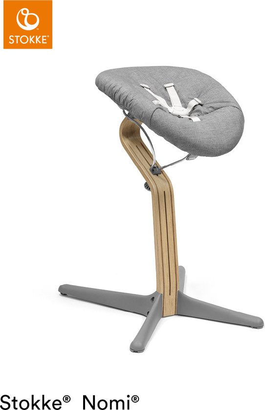 Chaise haute Stokke® Nomi® - Chêne - Gris