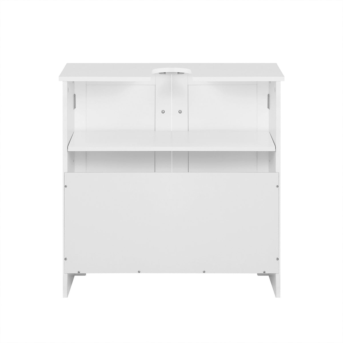 SoBuy Meuble bas pour évier - 2 portes - 60 x 60 x 29 cm - Blanc