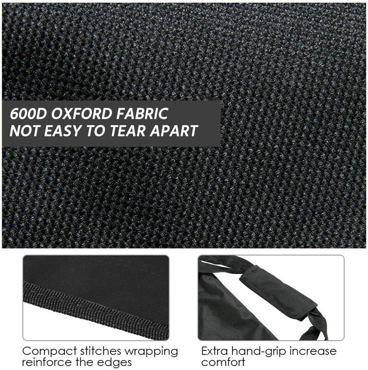 Yaheetech Banc de camping pliable pour 6 personnes - 270 x 49 x 82 cm - équipé d'un tissu 600D Oxford, d'un sac de transport et de poches latérales - pour les équipes sportives et les événements - métal noir