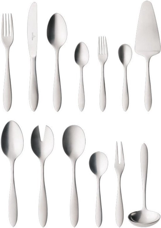 Villeroy & Boch Arthur Set de couverts - 68 pièces - Acier inoxydable brossé