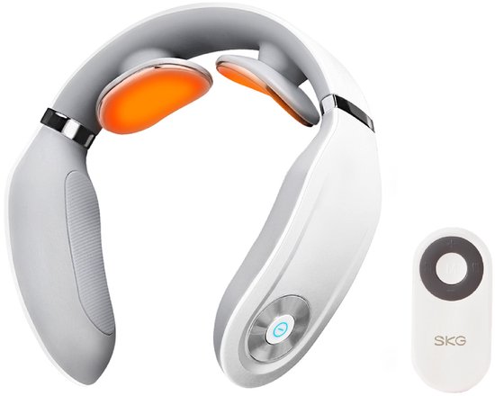 SKG – Appareil de massage pour la nuque – Portable – Avec télécommande – 4098E – Blanc