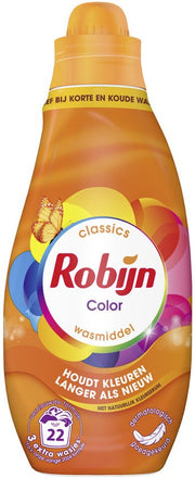 Robijn Klein & Krachtig Lessive pour linge de couleur, 22 lavages, 665 ml