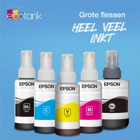 Flacon d'encre cyan pour Epson T6642 EcoTank