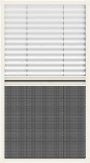 Livn Duoplisse Moustiquaire Plus 134 x 160 cm Blanc - Moustiquaire et occultation tout-en-un pour fenêtres de toit - Facile à découper sur mesure - Pour une ouverture maximale de 129 x 160 cm