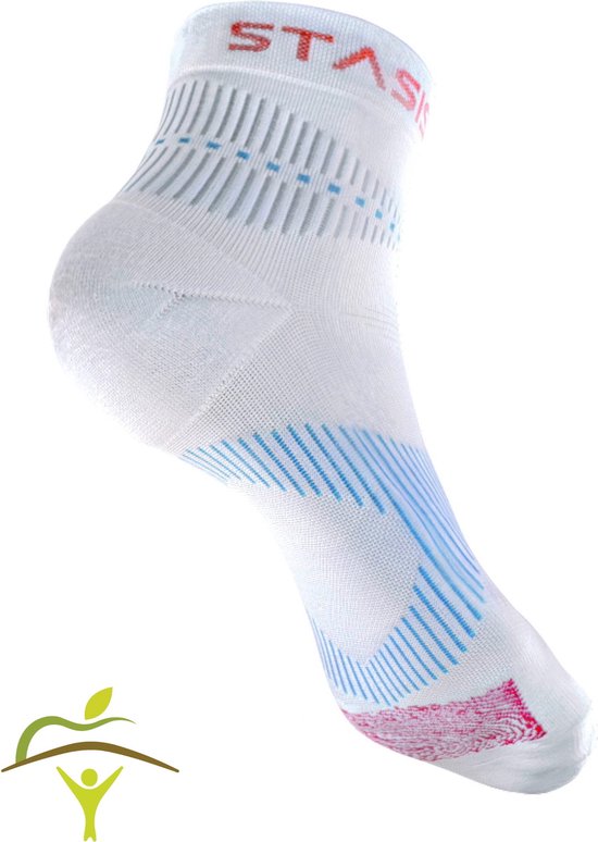 NeuroSocks Mini-Crew Athlétiques - Taille moyenne - Blanc