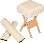 tectake - Coussin de massage avec 2 coussins à rouleaux beige 400430