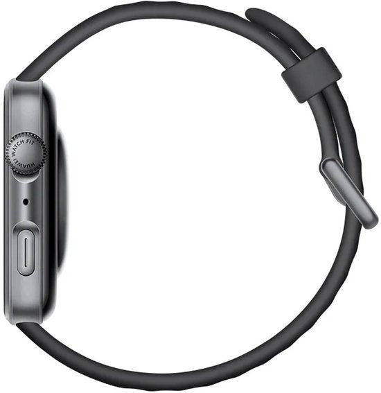 HUAWEI WATCH FIT 4 - Bracelet en fluorélastomère noir - Design ultra-fin | Modes sport avancés | Jusqu'à 10 jours d'autonomie | Compatible avec iOS et Android