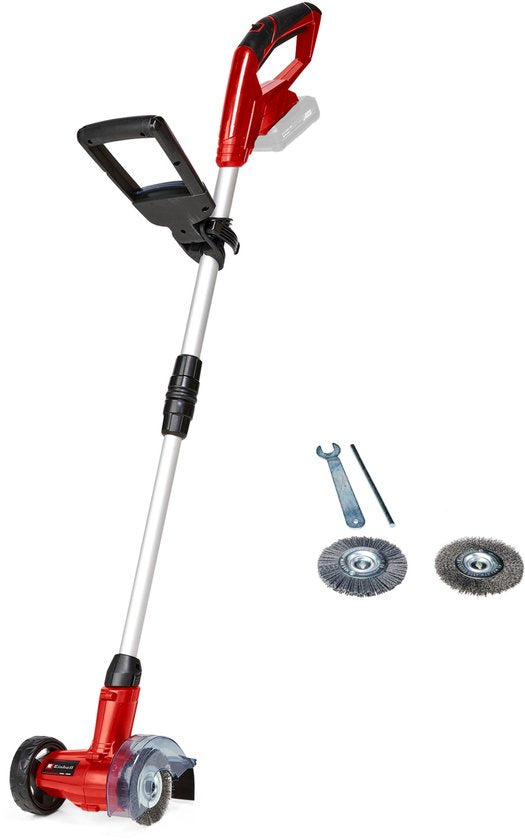 Nettoyeur de joints sans fil Einhell GE-CC 18 Li Solo - Power X-Change - 18 V/Li-ion - 1 200 tr/min - Diamètre de la brosse : 10 cm - Avec brosse en acier et en nylon - Batterie et chargeur non inclus