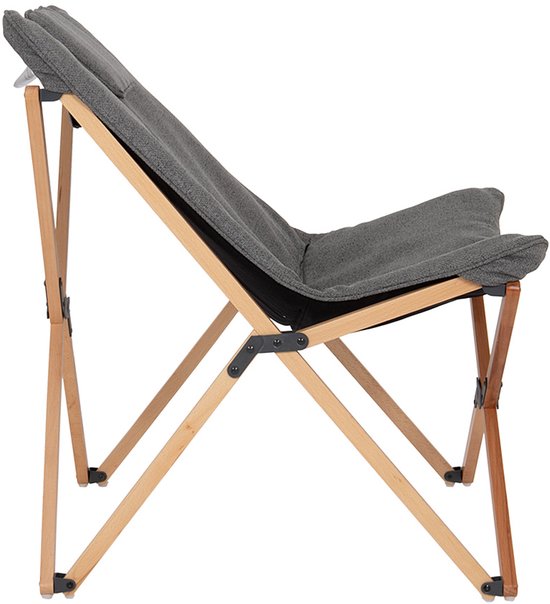 Bo-Camp - Urban Outdoor - Fauteuil de détente - Wembley - M - Nika - Gris