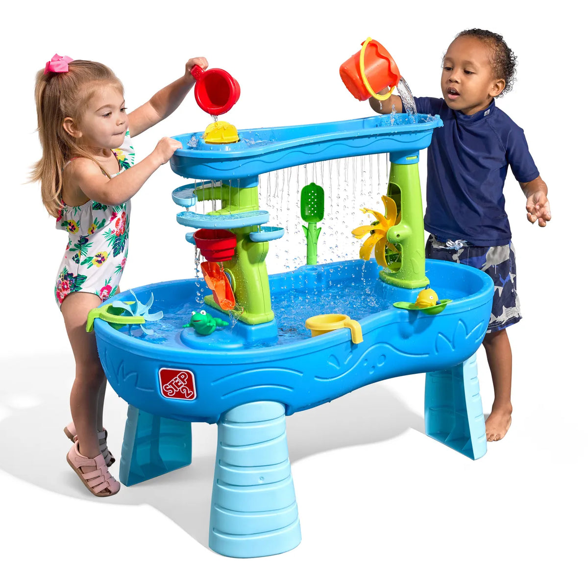 Step2 Double Showers Splash Water Table 81cm Plastic Blue