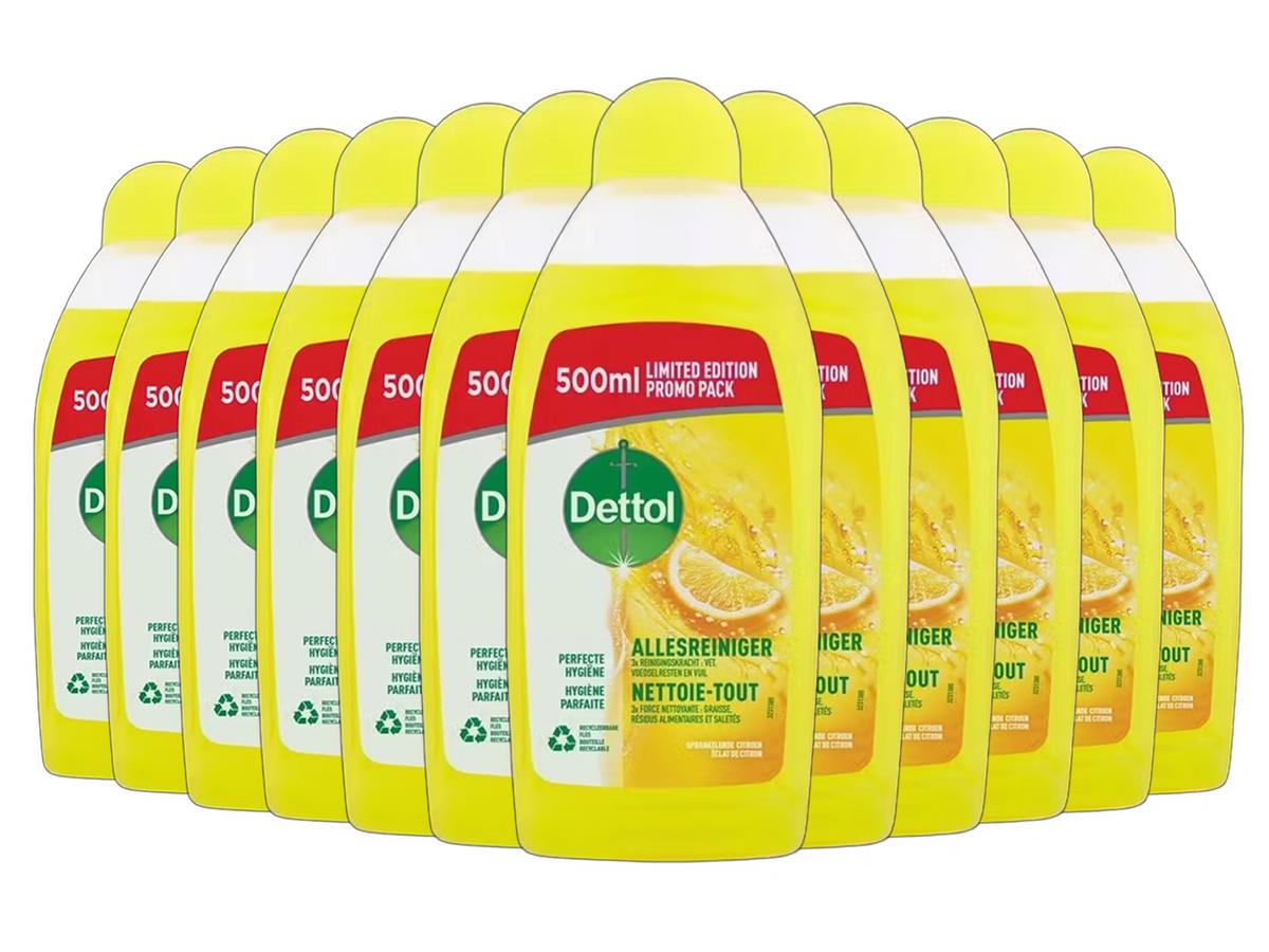 Nettoyant multi-usages Dettol aux agrumes - Puissant dégraissant - Parfum frais d'agrumes - 12 x 500 ml