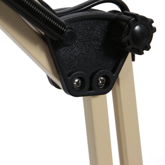 Lampe de table Study 3456CR – Lampe de bureau en métal de couleur crème, orientable, de la marque Mexlite, pour usage intérieur