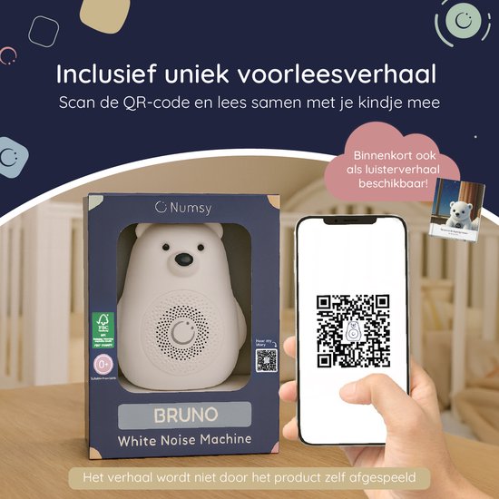 Numsy Bruno White Noise Machine Baby - Appareil à bruit blanc - 2026